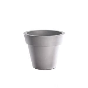 dotchi Aspen 20 in. Planter Double Wall in Anthracite B08420D192DS
