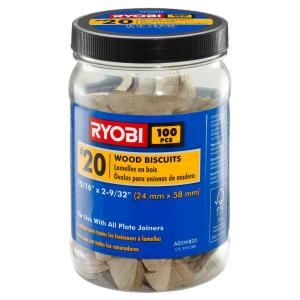 Ryobi #20 Wood Biscuits (100 Pieces) A05WB20