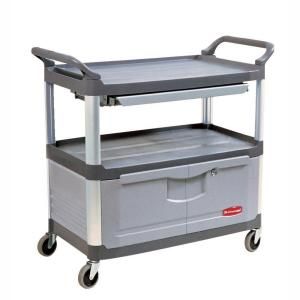 Rubbermaid Commercial Products Xtra Open Sided Instrument Gray Cart FG409400 GRAY