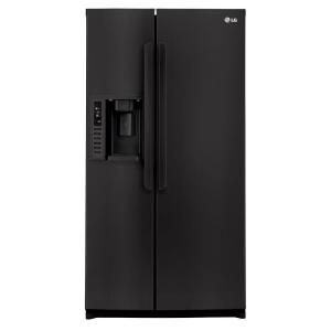 LG Electronics 26.5 cu. ft. Side by Side Refrigerator in Smooth Black LSC27937SB