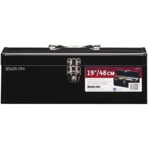 Stack On 19 in. Hip Roof Steel Tool Box in Black SHB 19