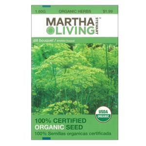 Martha Stewart Living 1.6 Gram Dill Bouquet Seed 3913