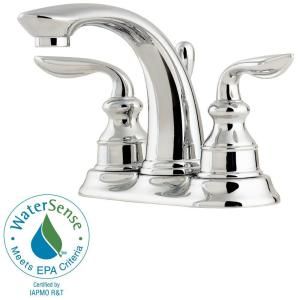 Pfister Avalon 4 in. 2 Handle High Arc Bathroom Faucet in Polished Chrome F 048 CB0C