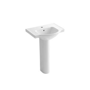 KOHLER Veer Pedestal Combo Bathroom Sink in White K 5266 1 0
