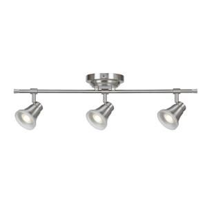 Aspects Solo 3 Light Satin Nickel Dimmable Fixed Track Lighting Kit SOLF330030LSN