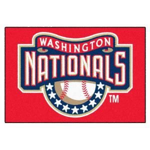 FANMATS Washington Nationals 19 in. x 30 in. Accent Rug 6460.0