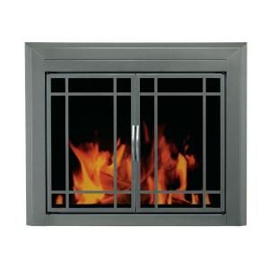 Pleasant Hearth Edinburg Small Glass Fireplace Doors ED 5410