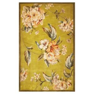 Kas Rugs Floral Perfection Pistachio 7 ft. 9 in. x 9 ft. 6 in. Area Rug DISCONTINUED SPA319479X96