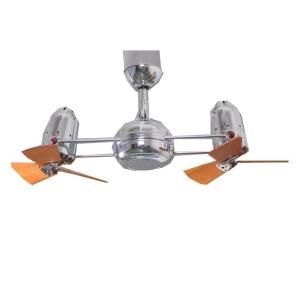 Gale Series 14 in. Indoor Polished Chrome Double Headed Ceiling Fan XXDG CR WD
