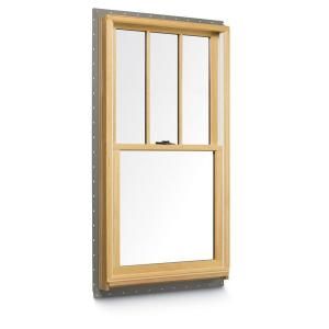 Andersen 400 Series Tilt Wash Double Hung Windows, 37 5/8 in. x 56 7/8 in., Pine Interior, Low E4 Glass, SDL 3x1 USO Grilles 9117172