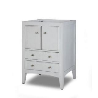 Xylem Kent 24 in. W x 21 in. D x 34 in. H Ash Vanity Cabinet Only in White Wash V KENT 24WT