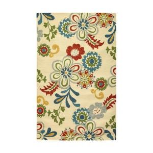 Home Decorators Collection Tilly Ivory 3 ft. x 5 ft. Area Rug 1323710440