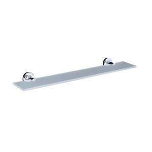 KOHLER Purist 4.875 in. W Wall Mount Shelf in Glass and Polished Chrome K 14440 CP