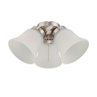 Westinghouse 3 Light Brushed Nickel Ceiling Fan Light Kit 7782300