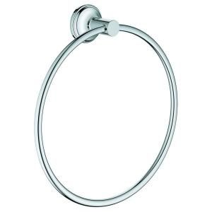 GROHE Essentials Authentic Towel Ring in StarLight Chrome 40655000