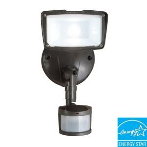 All Pro 110 Degree Outdoor Motion Activated Bronze LED Security Floodlight MSS11315LES