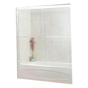 MAAX Tonik 54 in. x 59 1/2 in. Tub/Shower Door in Chrome with 6MM Clear Glass 105F 59