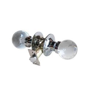 Krystal Touch of NY Globe Crystal Chrome Passive Door Knob with LED Mixing Lighting Touch Activated DL3607CPAS