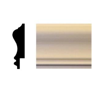 House of Fara 3/4 in. x 2 3/4 in. x 96 in. Basswood Wainscot Chair Rail Moulding W275B