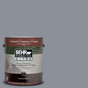 BEHR Premium Plus Ultra 1 Gal. #UL260 20 Dark Pewter Interior Eggshell Enamel Paint 275401