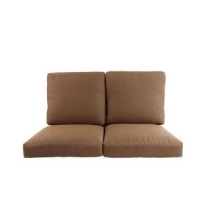 Hampton Bay Pine Valley Replacement Patio Deep Seating Loveseat Cushion ZZF03799K01