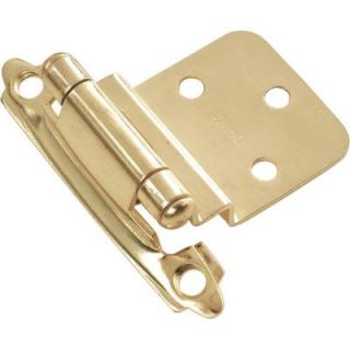 Hickory Hardware Polished Brass Surface Self Closing Hinge P143 3