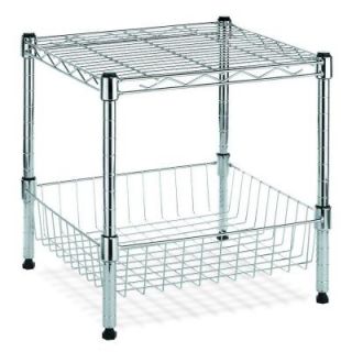 HDX 14.8 in. x 16.3 in. Stacking Shelving with Basket EH WSHDI 013