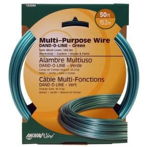 The Hillman Group 50 ft. Plastic Coated Galvanized Wire 122090
