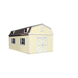 Handy Home Products Sequoia 12 ft. x 20 ft. Wood Storage Building Kit with Floor 18207 5