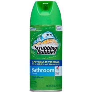 Scrubbing Bubbles 16 oz. Fresh Scent Antibacterial Bathroom Cleaner Aerosol (12 Case) 39514