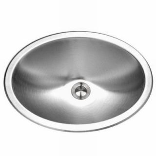 HOUZER Opus Series Undermount Stainless Steel 17.75x13.563x6 0 hole Single Bowl Lavatory Sink CH 1800 1