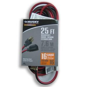 Husky 25 ft. 16/3 Extension Cord AW62667