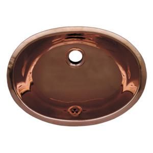 Whitehaus Under Mounted Bathroom Sink in Polished Copper WH605CBL PCO