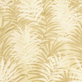 The Wallpaper Company 56 sq. ft. Beige Tropical Leaves Wallpaper WC1281755