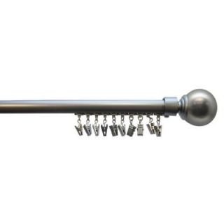 Home Decorators Collection 72 in.   144 in. Pewter 1 in. Decorative Traverse Rod 29 4510 94
