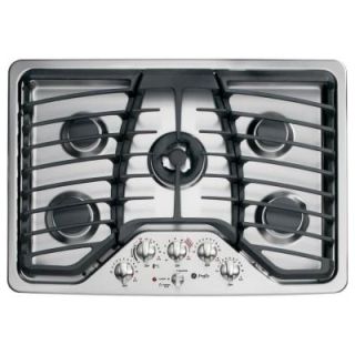 GE Profile 30 in. Deep Recessed Gas Cooktop in Stainless Steel PGP959SETSS