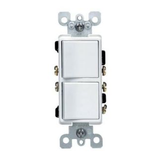 Leviton Decora 15 Amp 3 Way AC Combination Switch   White R52 05641 0WS