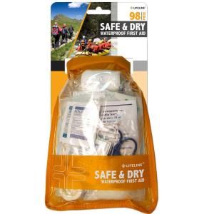 Lifeline 98 Piece Safe and Dry Waterproof First Aid Kit Dry Bag 4088