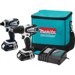 Makita 18 Volt Lithium Ion Compact Combo Kit (2 Tool) LCT200W