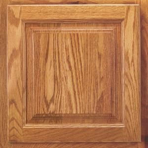 American Woodmark 13x12 7/8 in. Cabinet Door Sample in Newport Oak Honey 99881