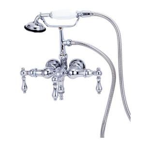 Elizabethan Classics 3 Handle Claw Foot Tub Faucet with Hand Shower in Oil Rubbed Bronze ECTW01 ORB