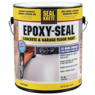 Seal Krete Epoxy Seal Low VOC Armor Gray 961 1 gal. Concrete and Garage Floor Paint 961001