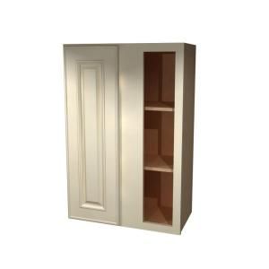 Home Decorators Collection 27x42x12 in. Assembled Wall Blind Corner Cabinet in Holden Bronze Glaze WBCU2742R HBG
