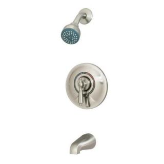 Symmons Allura 1 Handle Tub Shower System in Satin with Stops DISCONTINUED S 76 2 STN LAMX