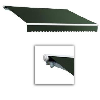 AWNTECH 20 ft. Galveston Semi Cassette Manual Retractable Awning (120 in. Projection) in Olive or Alpine SCM20 253 O