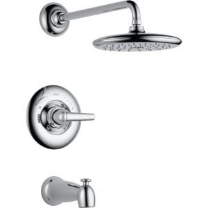 Delta Rizu Tub and Shower Faucet Trim Kit Only in Chrome (Valve not included) DISCONTINUED T14482