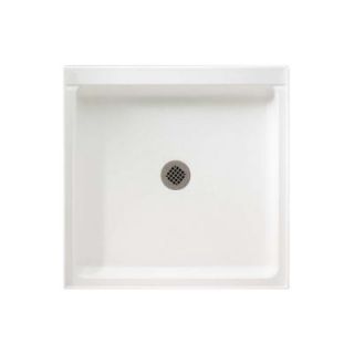 Swanstone 42 in. x 42 in. Solid Surface Single Threshold Shower Floor in White SF04242MD.010