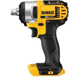 DEWALT 20 Volt Max Lithium Ion 1/2 in. Impact Wrench Kit with Detent Pin (Tool Only) DCF880B