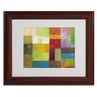 Trademark Fine Art 11 in. x 14 in. Abstract Color Panels 4 Matted Framed Art MC087 W1114MF