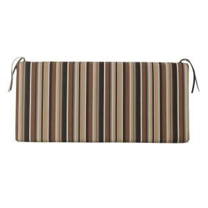 Home Decorators Collection Espresso Stripe Outdoor 2 Seater Bench Cushion 1573810880